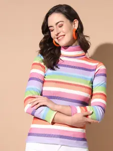 TANDUL Women Striped Pullover