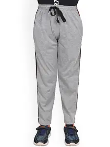 BAESD Boys Contrasting Double Side Panel Pure Cotton Regular Lower Track Pants