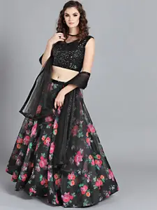 Ethnovog Embellished Ready to Wear Lehenga & Blouse With Dupatta