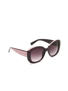IDEE Women Oval Sunglasses with UV Protected Lens IDS3088C3SG