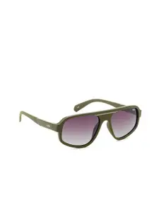 IDEE Men Rectangle Sunglasses with Polarised and UV Protected Lens IDS3127C4PSG