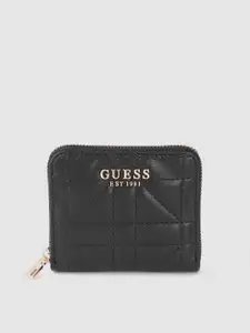 GUESS Women Quilted Zip Around Wallet