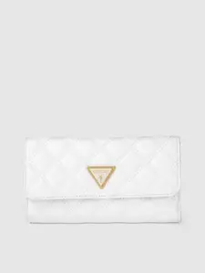 GUESS Women Quilted PU Two Fold Wallet