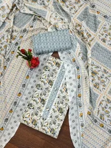 LeeliPeeri Designer Floral Printed Unstitched Dress Material