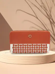 Caprese Zeta Women Tan Large Wallet