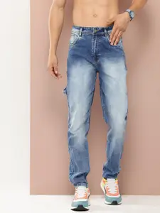 Harvard Men Tapered Relaxed Fit Heavy Fade Stretchable Jeans