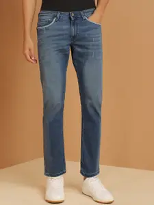 Allen Solly Men Low Distress Medium Shade Mid-Rise Slim Fit Non Stretchable Jeans