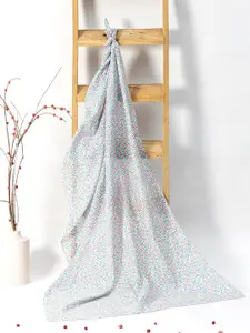 Contrast Living Floral Printed Pure Cotton Scarf