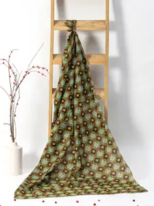 Contrast Living Printed Pure Cotton Scarf