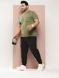Sztori Men Plus Size Relaxed Fit Cargo Joggers
