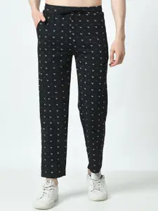 BAESD Men Geometric Print Track Pants