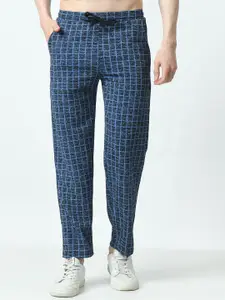 BAESD Men Checked Mid Rise Track Pant