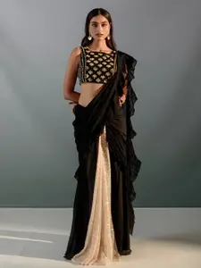 Aaryaa By Kashveen Kohli Embellished Sequinned Organza Ready to Wear Saree