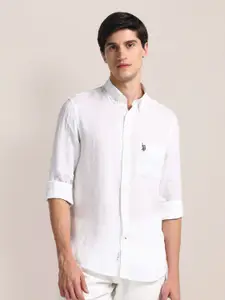 U.S. Polo Assn. Tailored Fit Opaque Button-Down Collar Casual Shirt