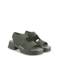Shoetopia Block Sandals with Bows