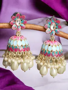 OOMPH Women Floral Jhumkas Earrings
