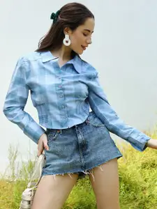 PINACOLADA Buffalo Checks Cotton Checked Casual Shirt