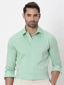 Mufti Slim Fit Opaque Cotton Casual Shirt
