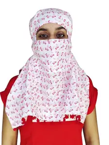 SWITCHON Women Printed Scarf With Tasselled border