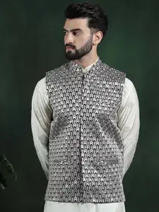 SOJANYA Embroidered Premium Silk Nehru Jacket