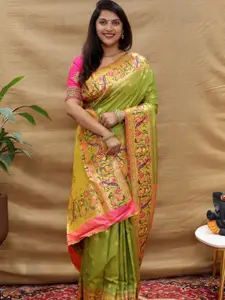SGF11 Woven Design Zari Art Silk Heavy Work Kanjeevaram Saree