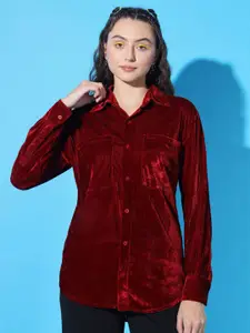 TANDUL Smart Spread Collar Opaque Casual Shirt