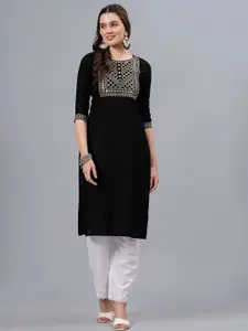 NEW4U Women Thread Work Kurta