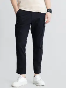 Snitch Men Smart Slim Fit Chinos Trousers