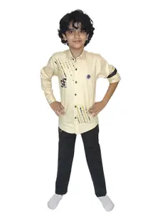 TS TRENDS Boys Printed Shirt with Trousers