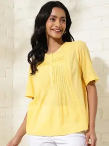 Fabindia Self Design Cotton Top
