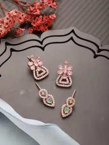 Jazz and Sizzle Women Set Of 2 Contemporary Drop Earrings