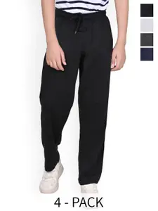 BAESD Boys Pack Of 4 Mid-Rise Track Pants