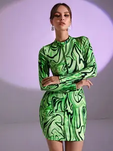 TANDUL Printed Sheath Dress