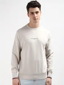 Tommy Hilfiger Round Neck Long Sleeves Pure Cotton Pullover Sweatshirt