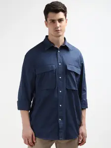 Tommy Hilfiger Spread Collar Flap Pockets Casual Shirt