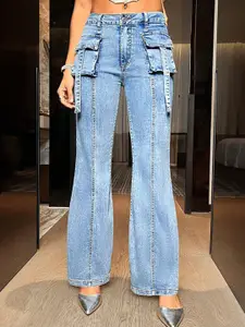 StyleCast x Revolte Women Boyfriend Fit Slash Knee Jeans
