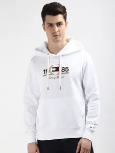 Tommy Hilfiger Men Cotton Printed Hooded Sweatshirt