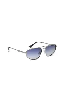 IDEE Men Oval Sunglasses with Polarised and UV Protected Lens IDS3065C3PSG