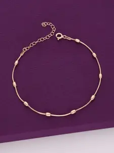 KAI JEWEL womens Rhodium-Plated Anklet