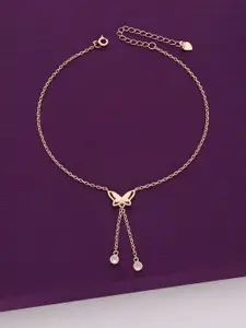 KAI JEWEL Rose Gold-Plated Anklet