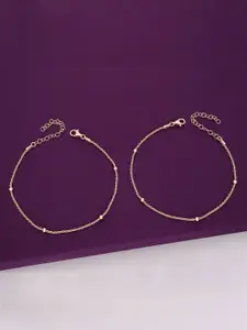 KAI JEWEL Rose Gold-Plated Anklet