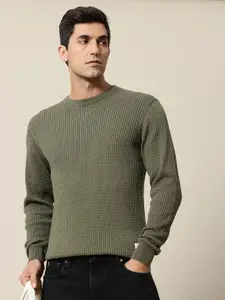 Mr Bowerbird Pure Cotton Self-Design Pullover Sweater