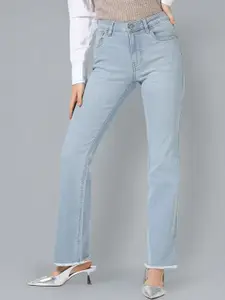 Flying Machine Women Bootcut Mid-Rise Clean Look Stretchable Jeans