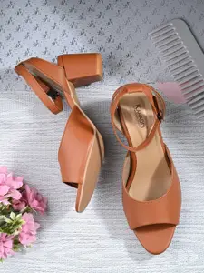 KARADDI Tan Confortable & Lightweight Heels