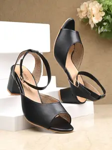 KARADDI Black Confortable & Lightweight Heels