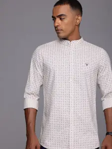 Allen Solly Pure Cotton Modern Slim Fit Opaque Printed Casual Shirt