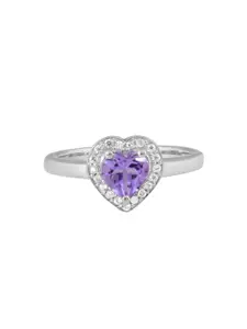 HIFLYER JEWELS  925 Amethyst Studded Finger Ring
