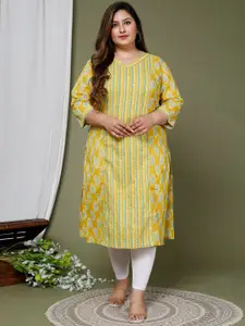 KALINI Striped Straight Kurta