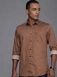 Allen Solly Pure Cotton Classic Fit Opaque Printed Casual Shirt