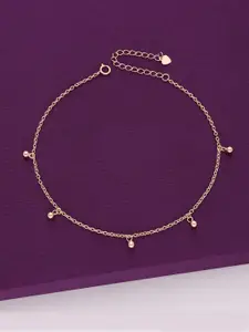 KAI JEWEL Rose Gold-Plated Anklet